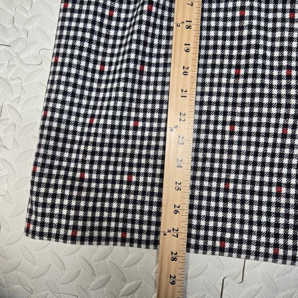 Vintage Miss Pendleton Virgin Wool Skirt Suit 2PC Women 10 Small Black White Red - Picture 13 of 13